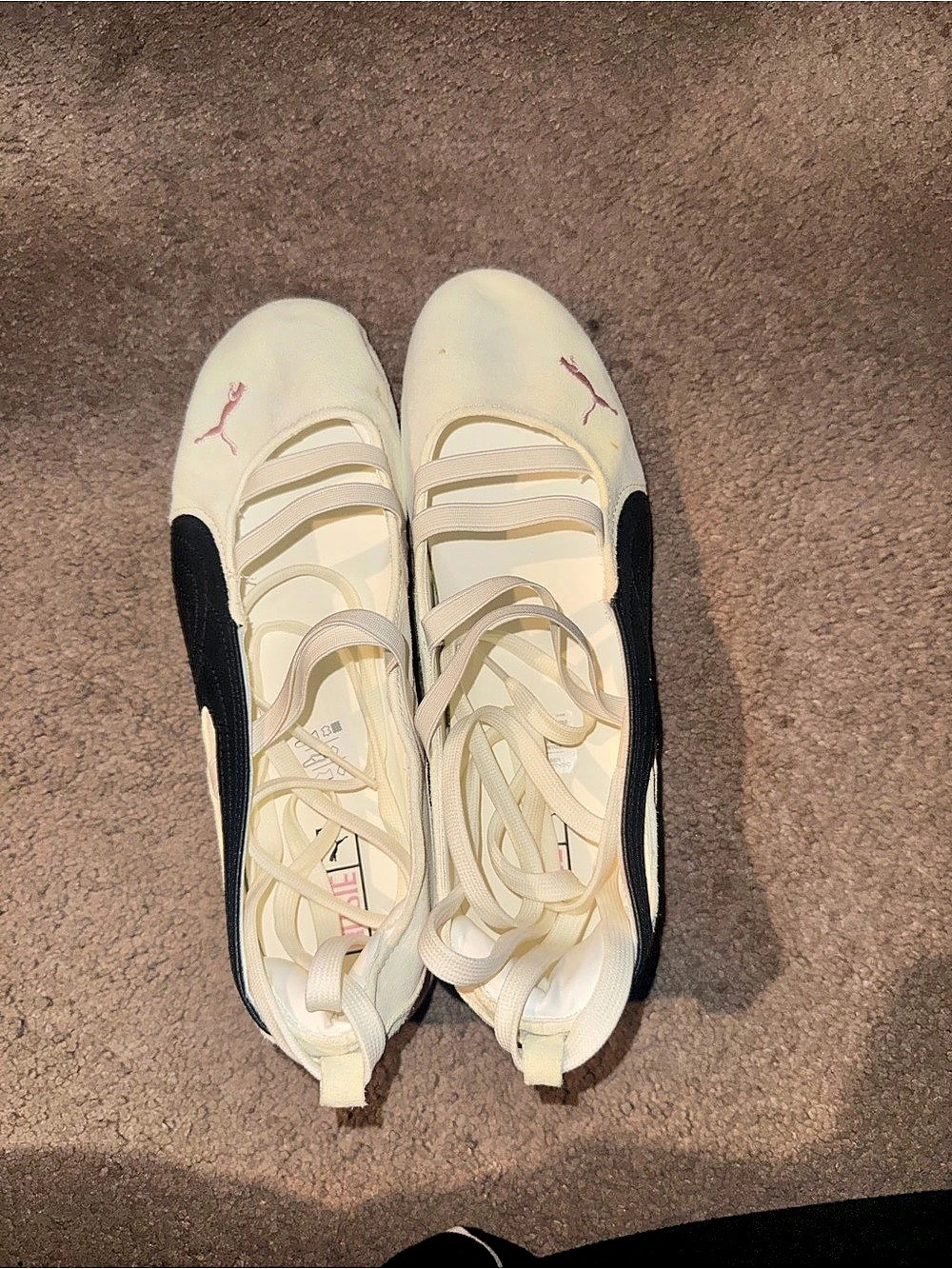 Puma x Rosé Speedcat Ballet Cream & Black Sneakers